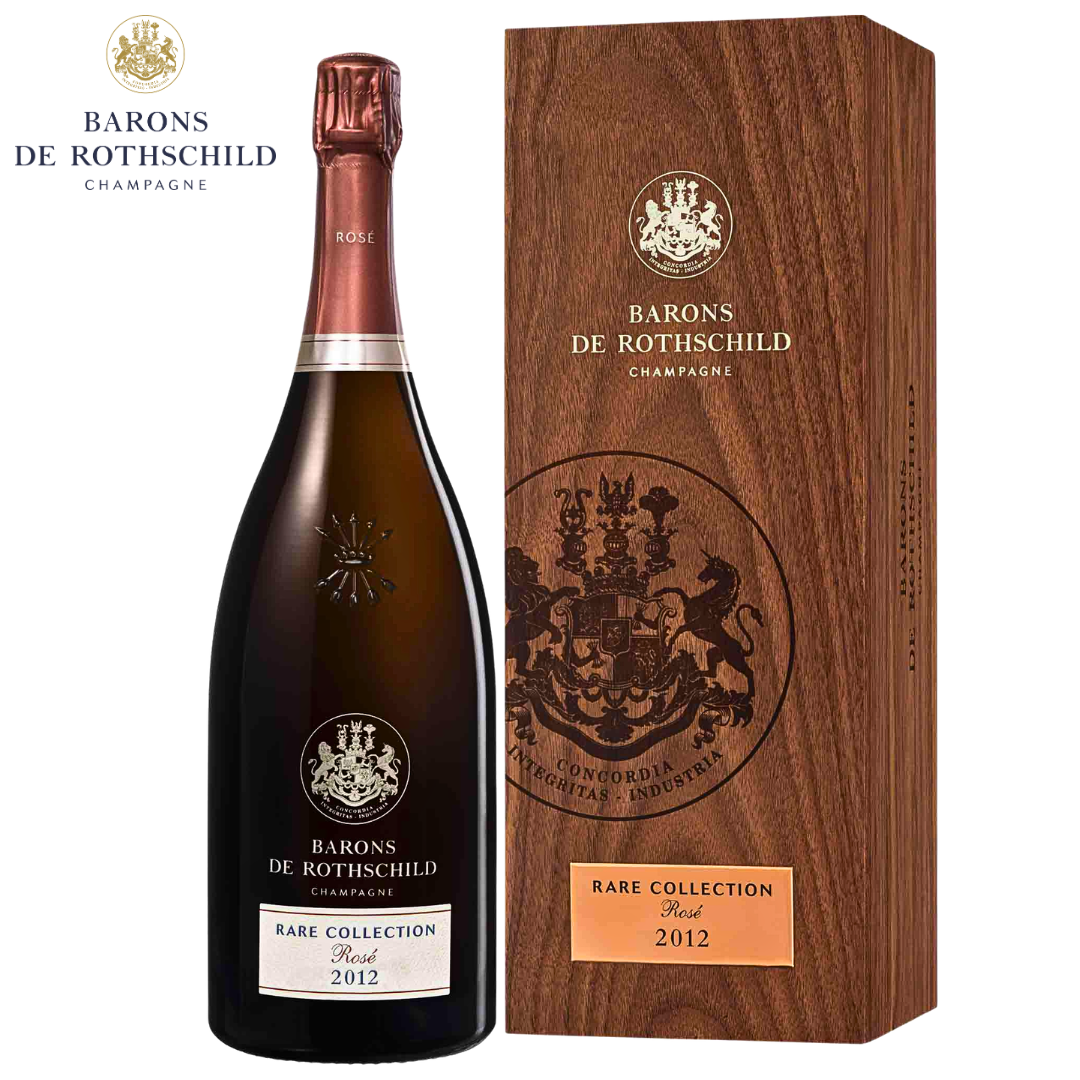 Barons de Rothschild Champagne Rare Collection Rose 2012 1.5L bottle with Coffret