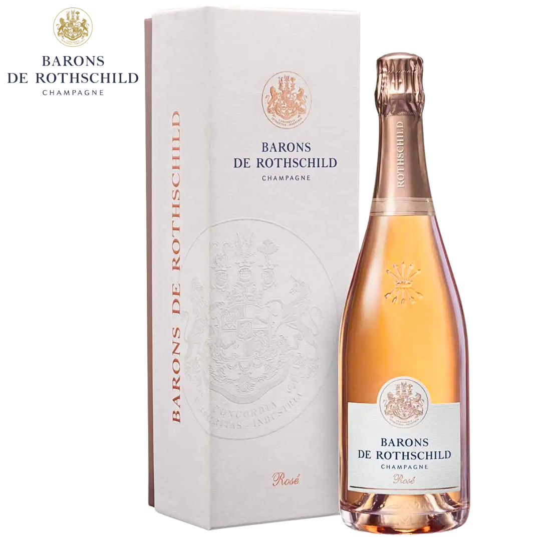 Barons de Rothschild Champagne Rosé 750ml bottle with packaging