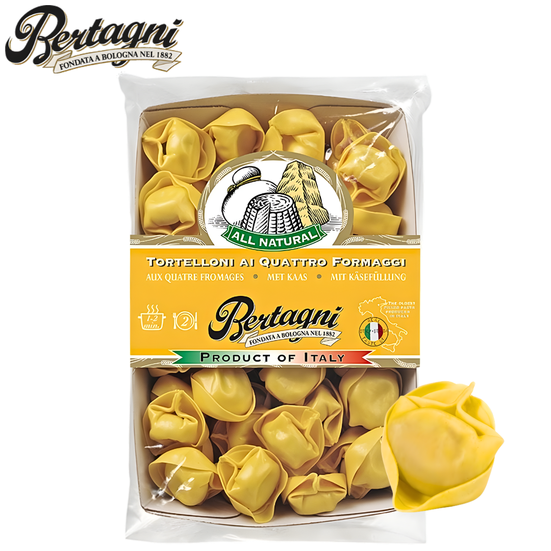 Bertagni tortelloni ai quattro formaggi stuffed pasta four cheese filling