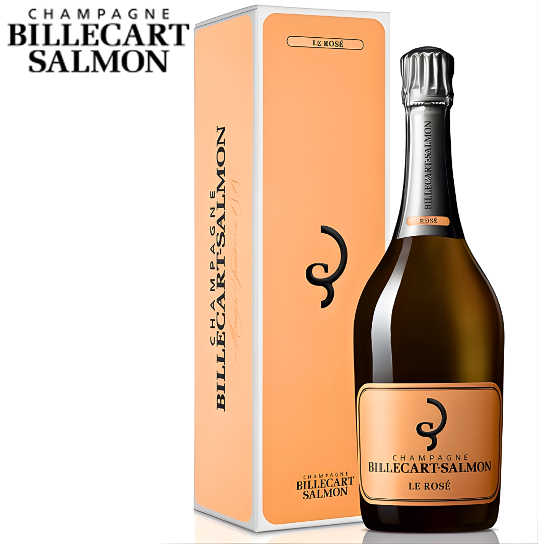 Billecart Salmon Champagne Brut Rosé 750ml bottle with gift box