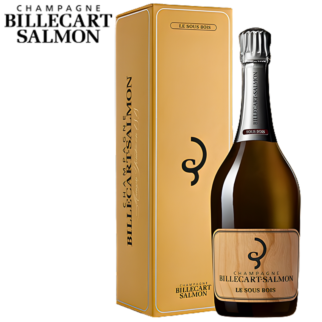 Billecart Salmon Champagne Brut Sous Bois 750ml bottle with gift box