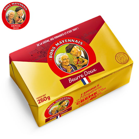 Bons Mayennais Beurre Doux 250g French Unsalted Butter