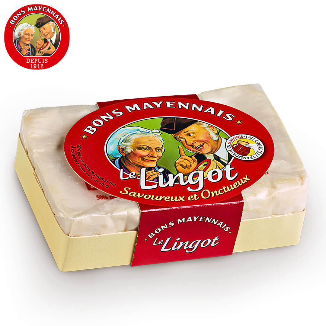 Bons Mayennais Le Lingot French Soft-Ripened Cheese 180g
