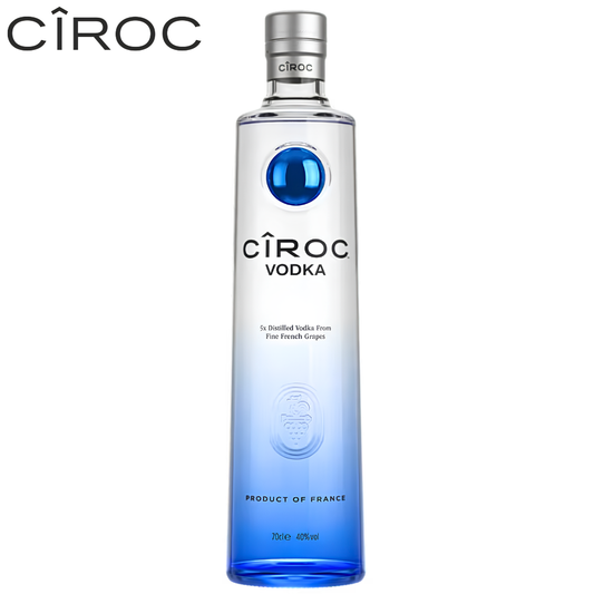 Cîroc Premium Vodka bottle made from fine French grapes