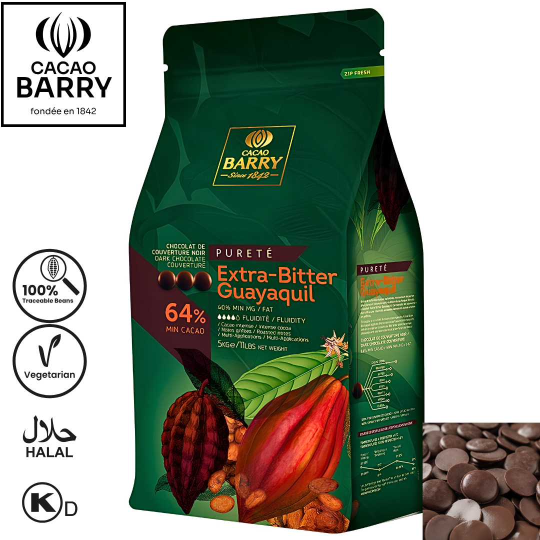 Cacao Barry Extra-Bitter Guayaquil 64% Pistols 5kg