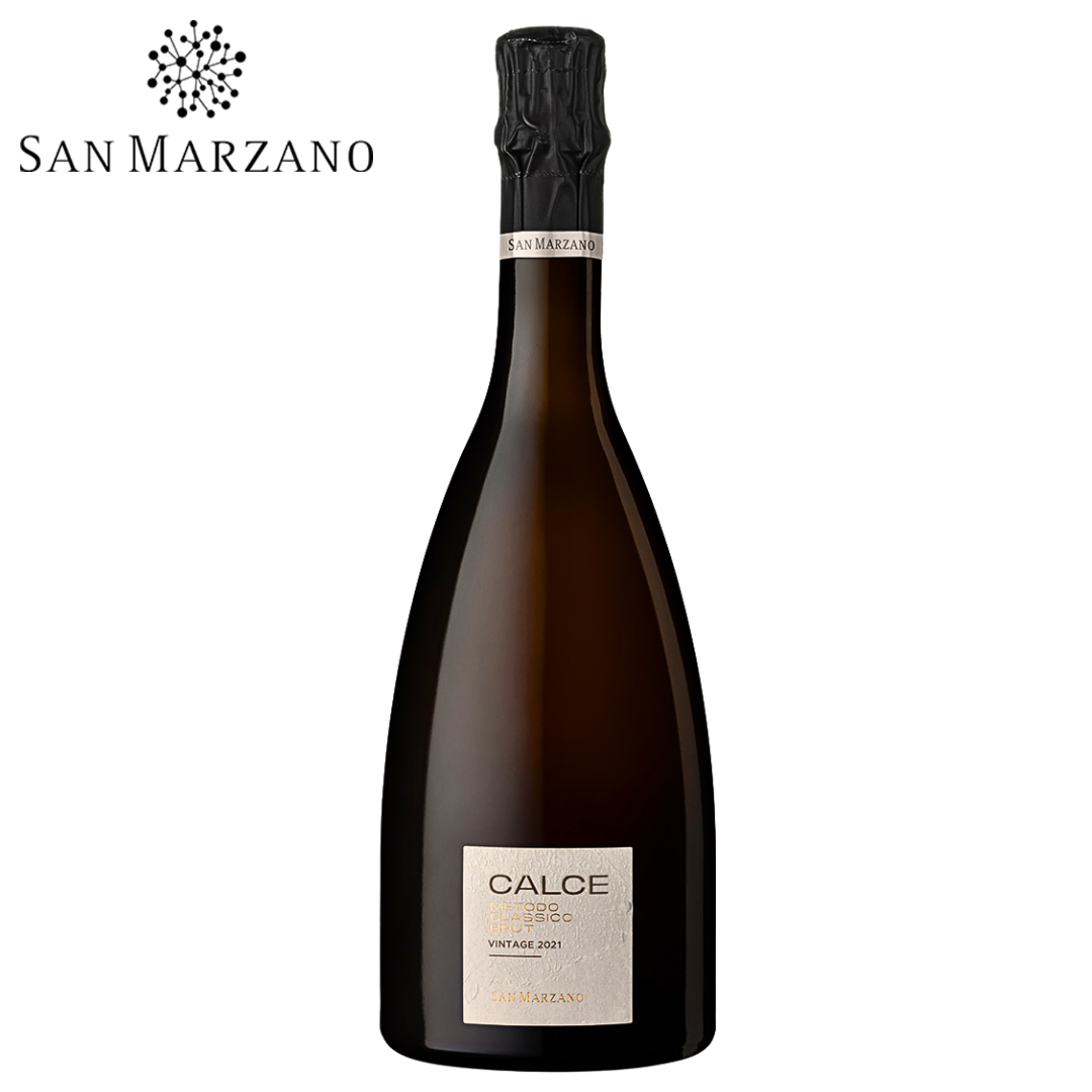 Calce Metodo Classico Brut San Marzano Italian sparkling wine bottle