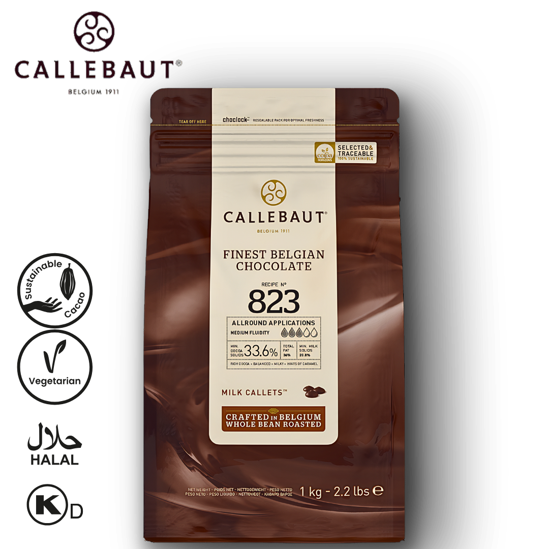 Callebaut Milk Chocolate 823 1kg Callets
