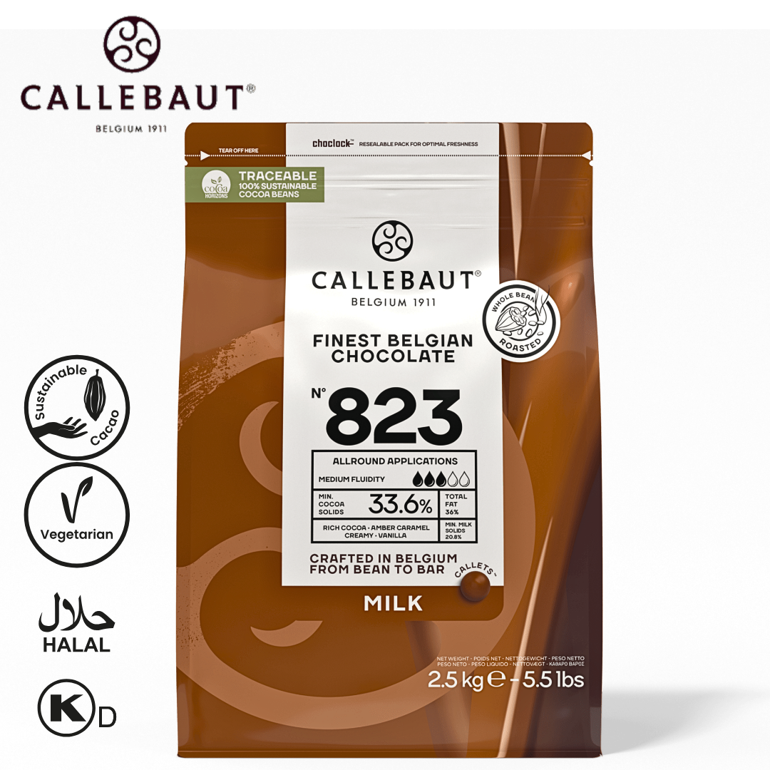 Callebaut Milk Chocolate 823 2.5kg Callets