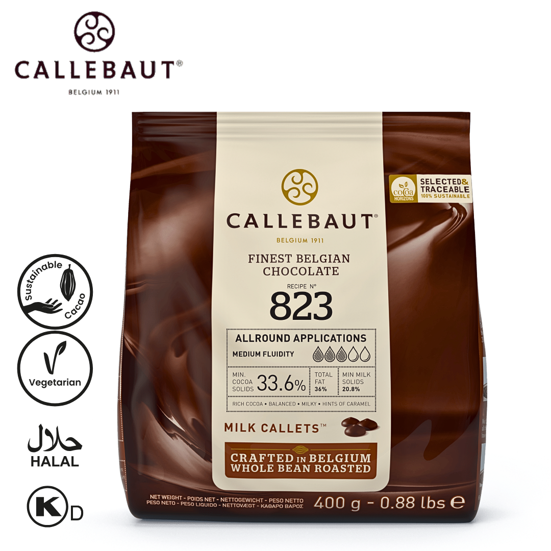Callebaut Milk Chocolate 823 400g Callets