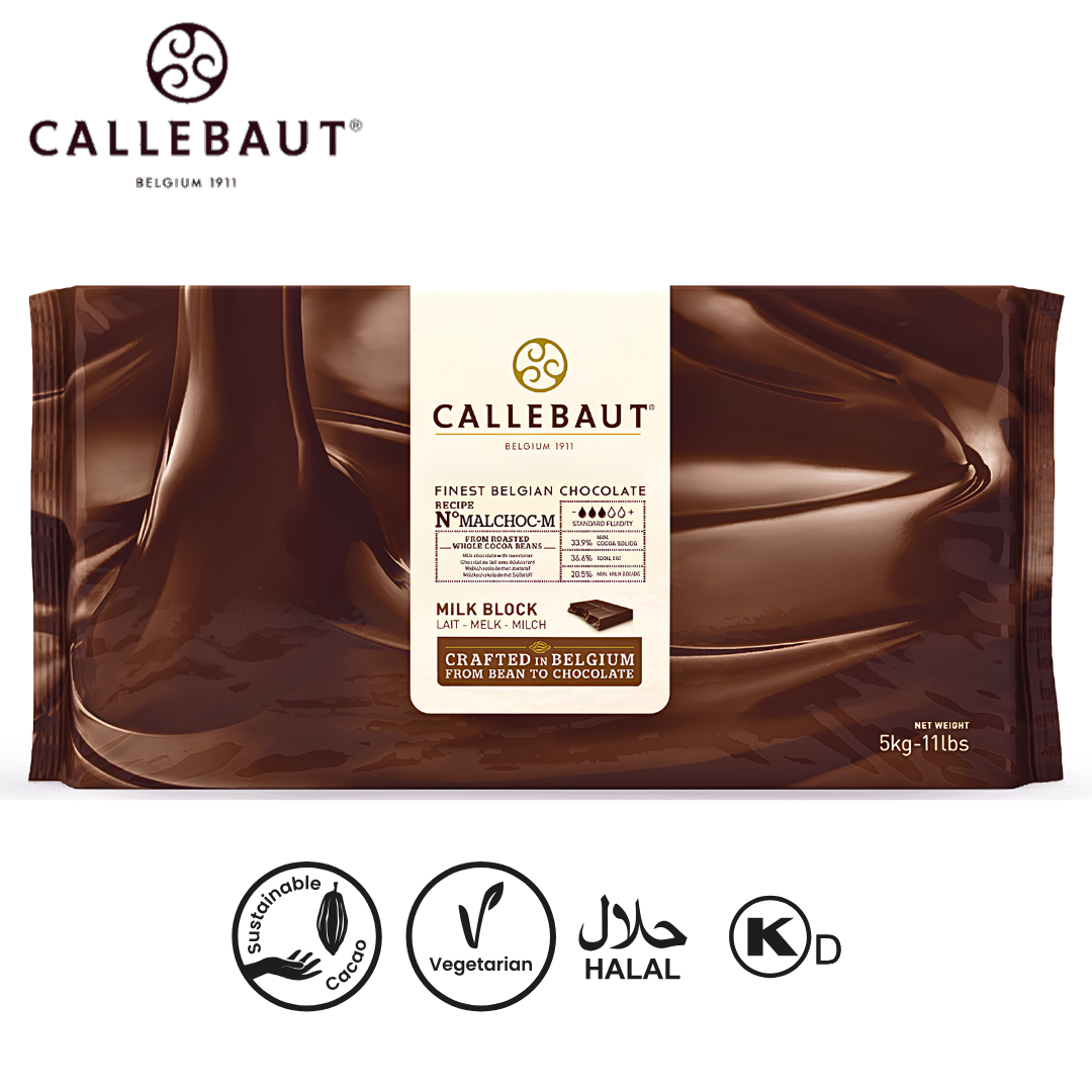 Callebaut Milk Chocolate with Maltitol MALCHOC-M 5kg Block