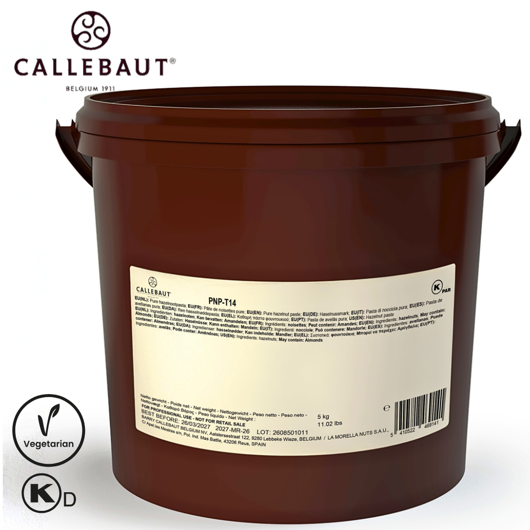 Callebaut Pure Roasted Hazelnut Paste PNP-T14 5kg Bucket
