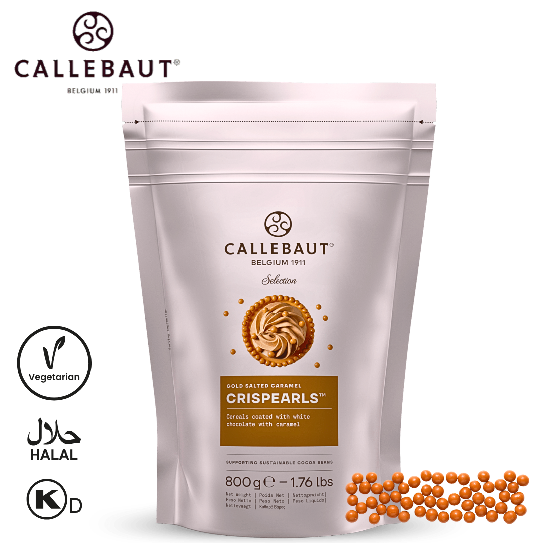 Callebaut Selection Gold Salted Caramel Crispearls
