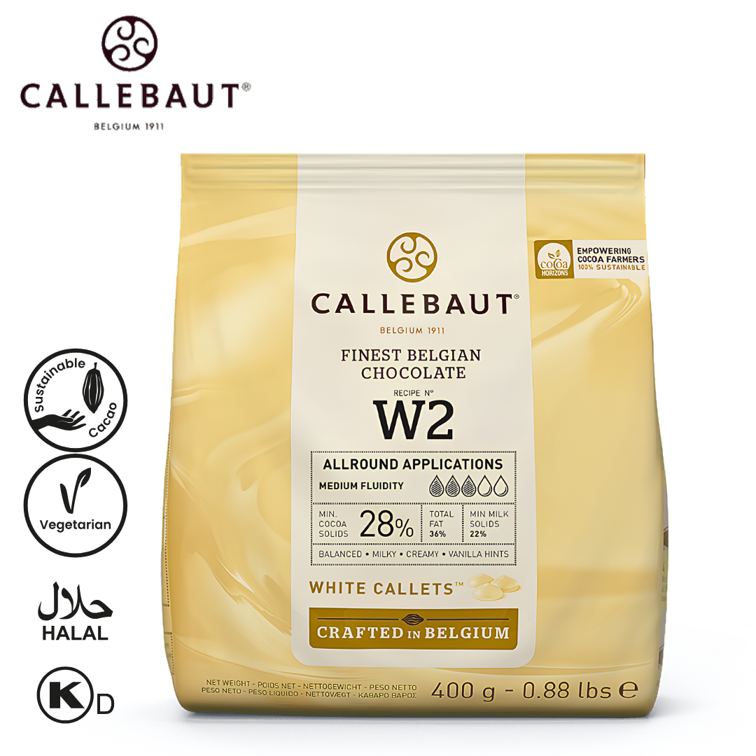 Callebaut White Chocolate W2 400g Callets