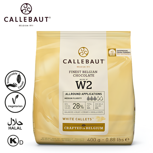 Callebaut White Chocolate W2 400g Callets