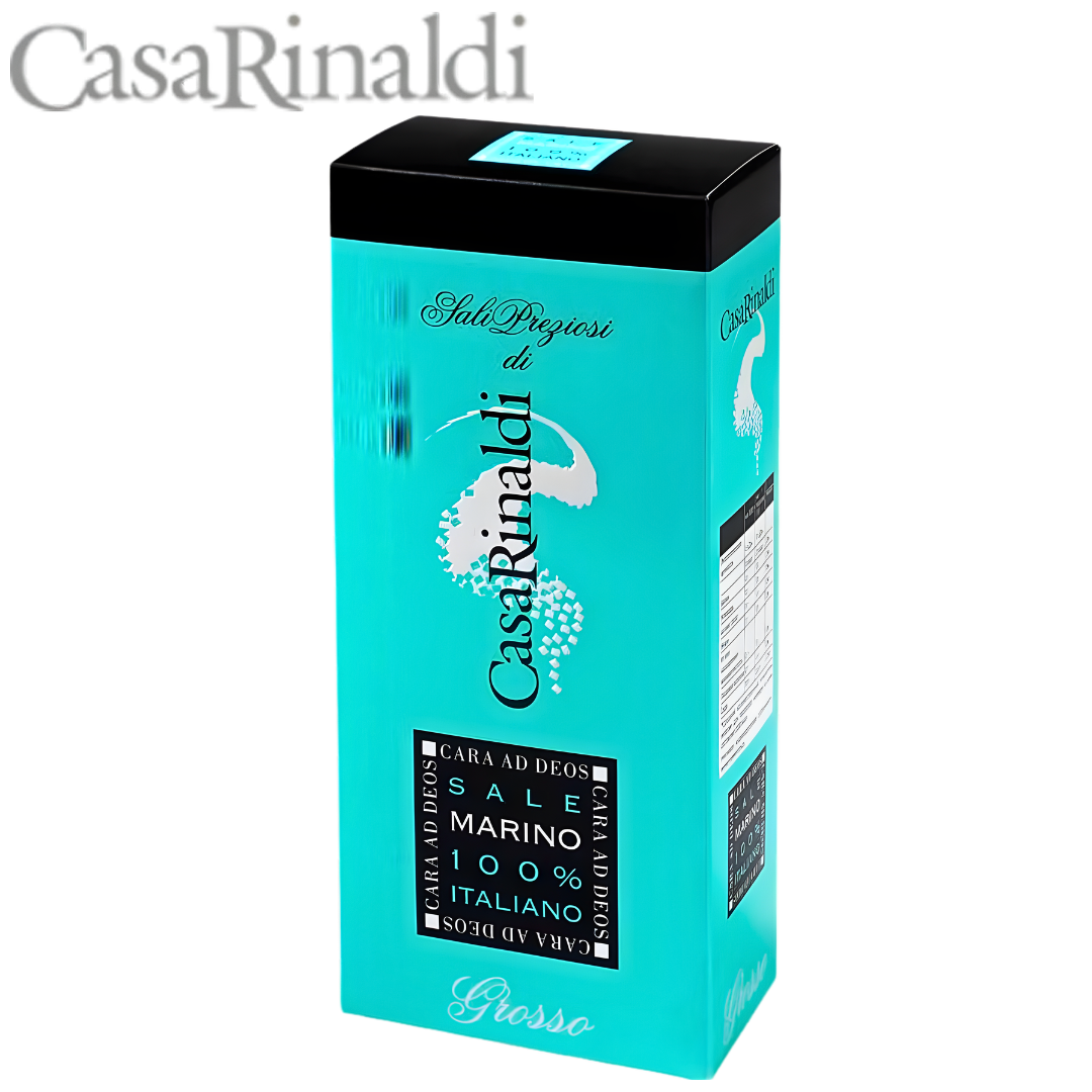 Casa Rinaldi coarse sea salt 1kg Italian sale marino grosso
