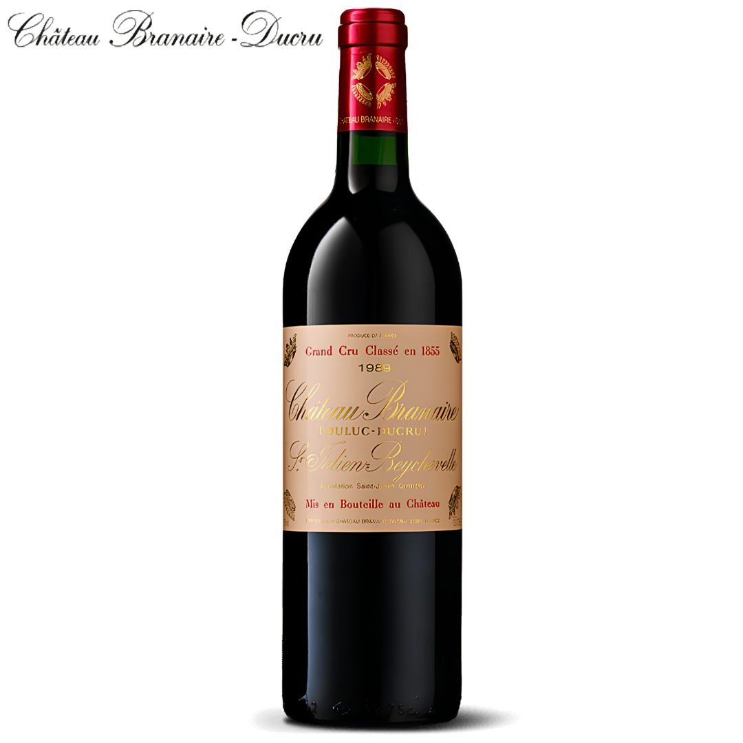 Château Branaire-Ducru 1989 Saint-Julien Fourth Growth Grand Cru Classé mature French Bordeaux red wine 750ml bottle