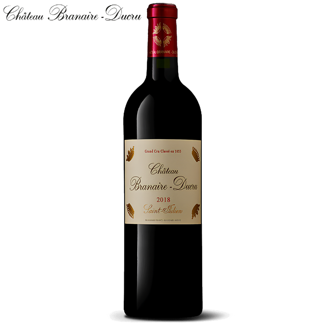 Château Branaire-Ducru 2018 Saint-Julien Bordeaux Fourth Growth Grand Cru Classé 750ml red wine bottle from France