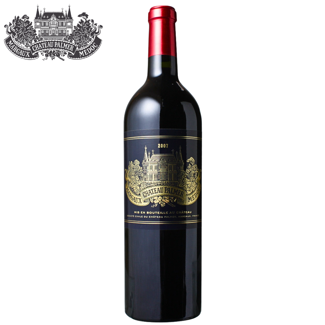 Château Palmer 2007 Margaux Troisième Grand Cru Classé Bordeaux red wine bottle
