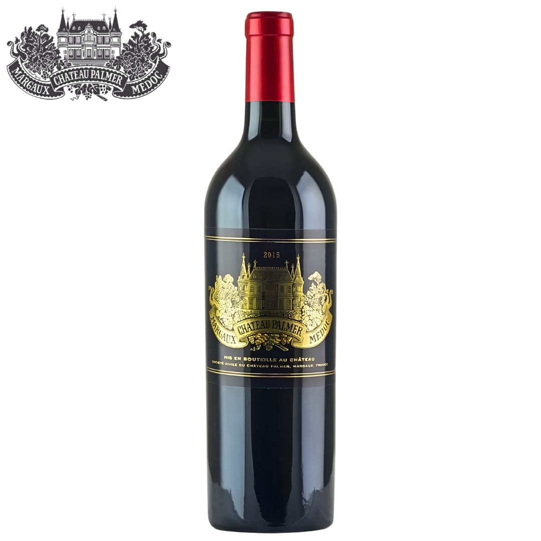 Château Palmer 2015 Margaux Troisième Grand Cru Classé Bordeaux red wine bottle