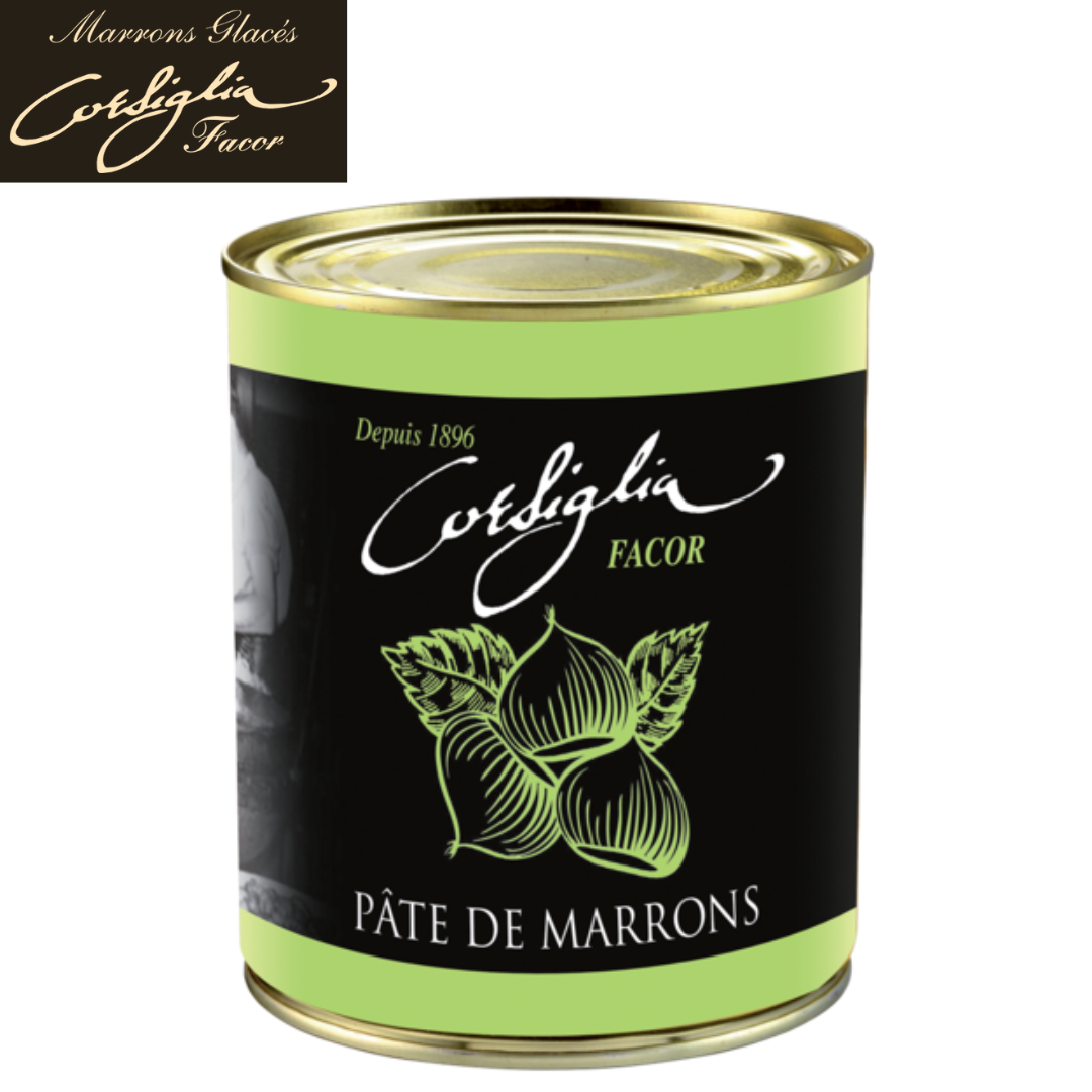 Corsiglia Chestnut Paste 1kg - 12 Tins Box – Premium Culinary Chestnut Paste