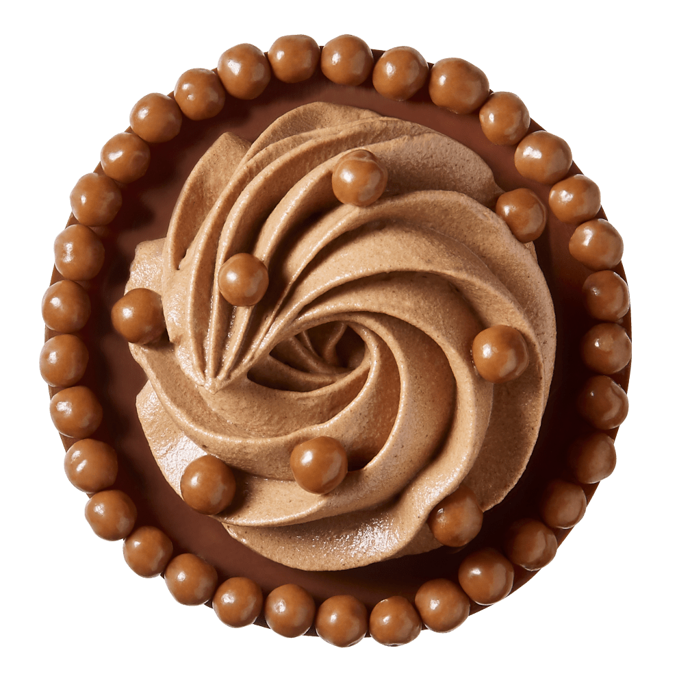 Cupcake with Callebaut Milk Chocolate Crispearls