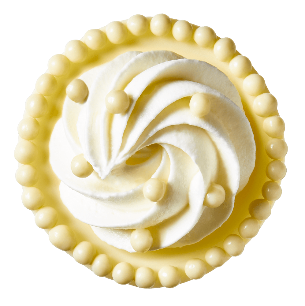 Cupcake with Callebaut White Chocolate Crispearls