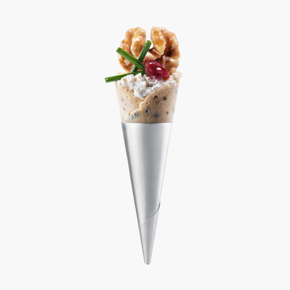 Masdeu Mini Waffle Cone Assortment Coating Non-Moisture with walnut and blue cheese