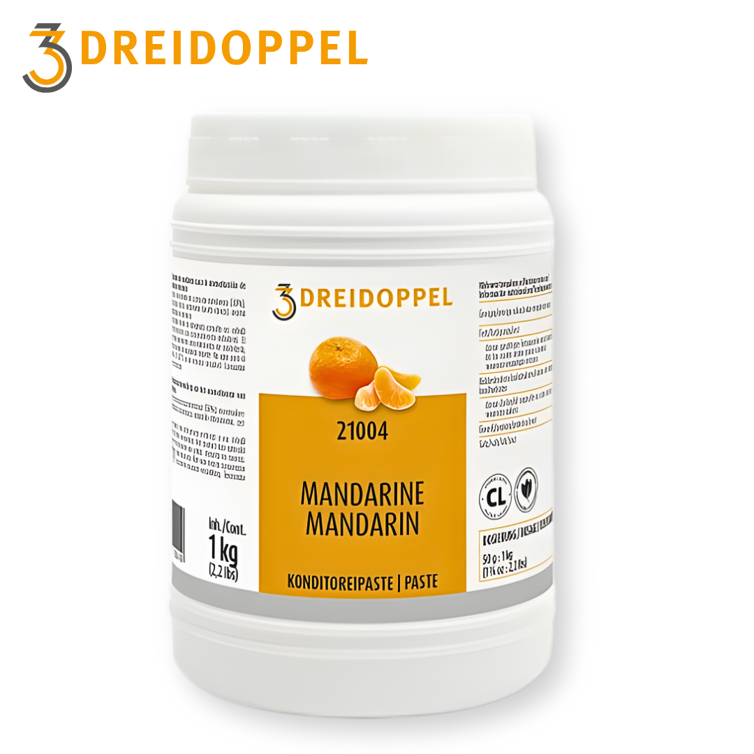DREIDOPPEL mandarin paste 1kg jar professional pastry flavour paste