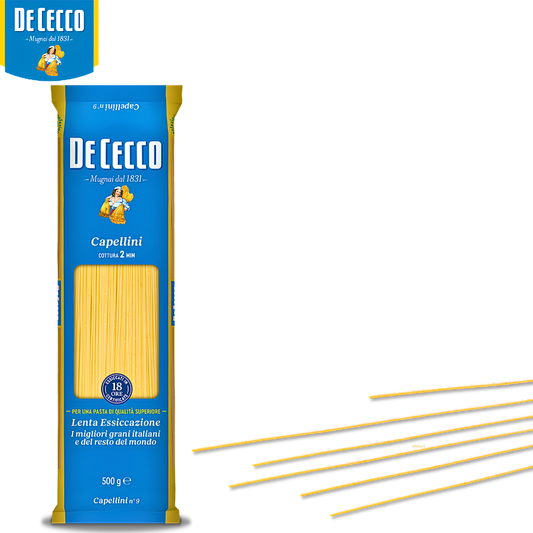 De Cecco Capellini n° 9 Italian durum wheat semolina pasta 500g packaging