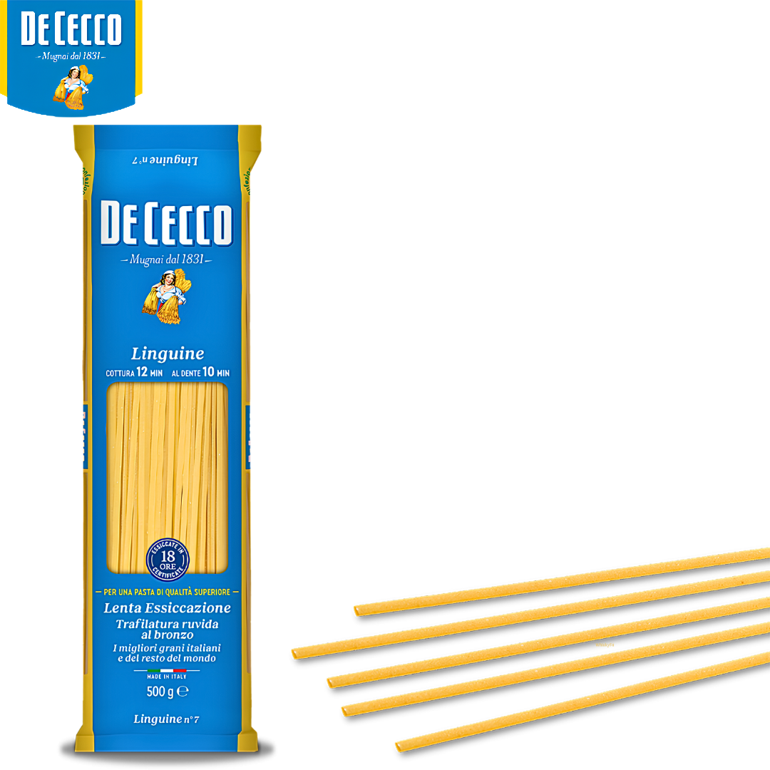 De Cecco Linguine n° 7 traditional Italian durum wheat semolina pasta