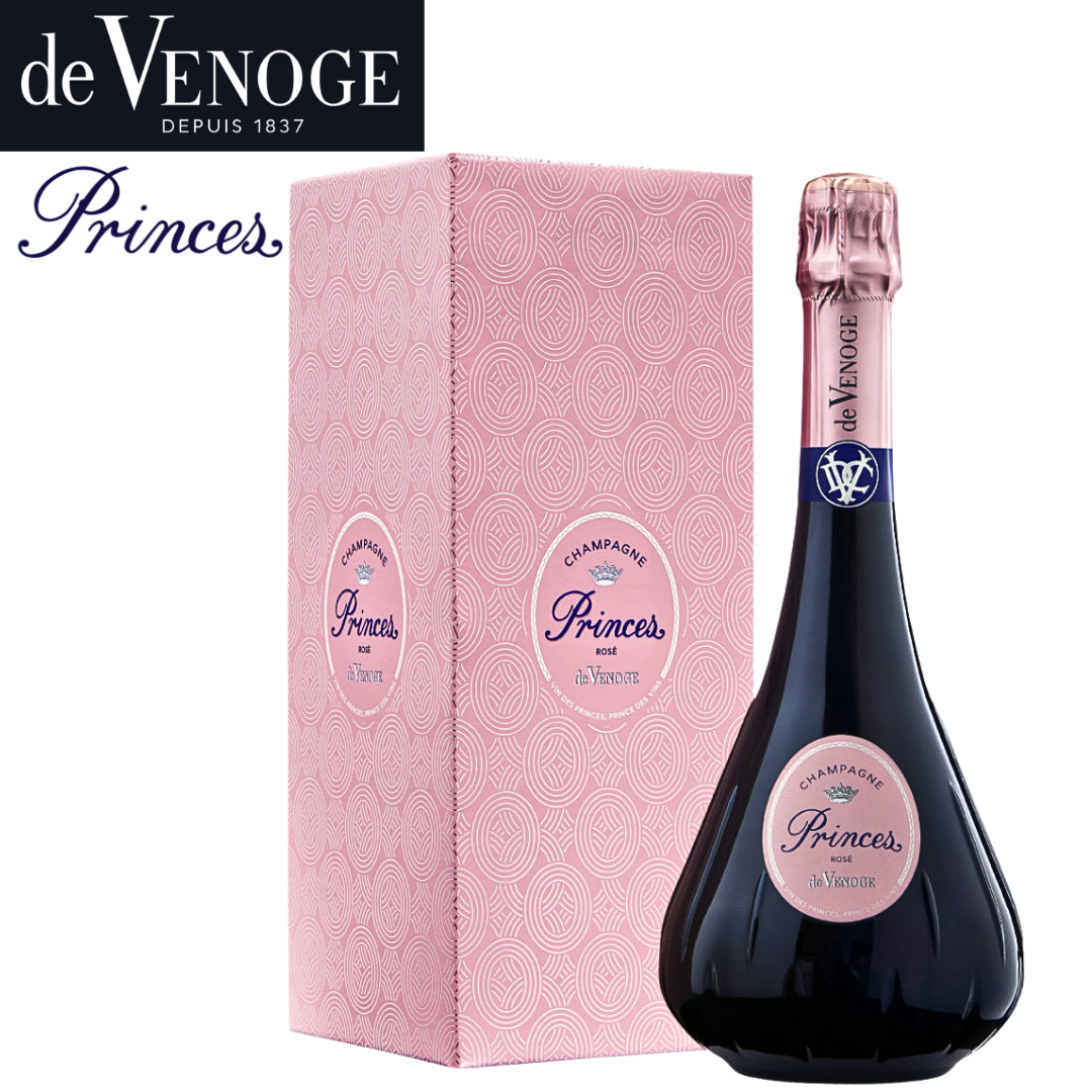 De Venoge Princes Rosé Champagne 750ml bottle with gift box