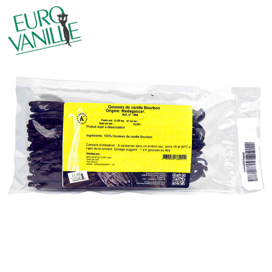 Eurovanille Madagascar Bourbon Vanilla Pods 16-20cm 125 g