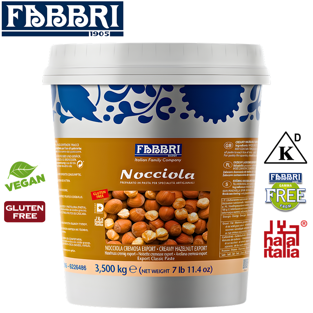 Fabbri nocciola cremosa hazelnut cream smooth paste Italy