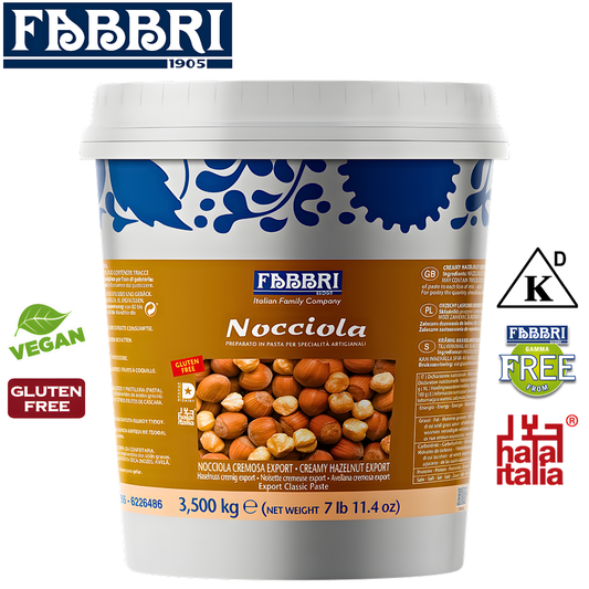 Fabbri nocciola cremosa hazelnut cream smooth paste Italy