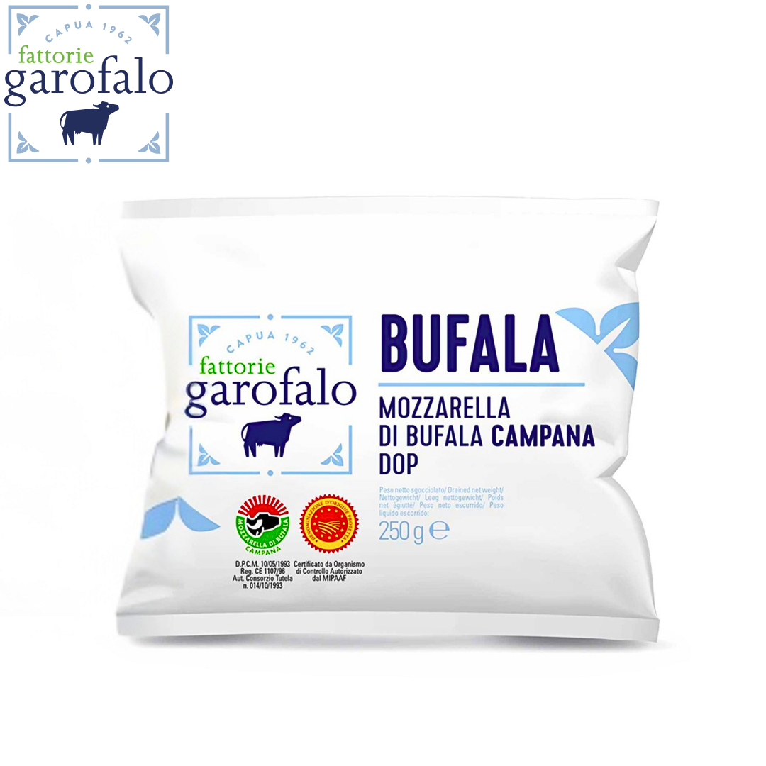 Fattorie Garofalo Mozzarella di Bufala Campana DOP Campania Buffalo Mozzarella PDO Sealed Bags 250g