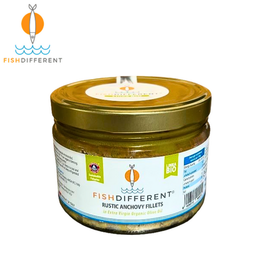 Fish Different Rustic Anchovy Fillets in Organic Extra Virgin Olive Oil 500g