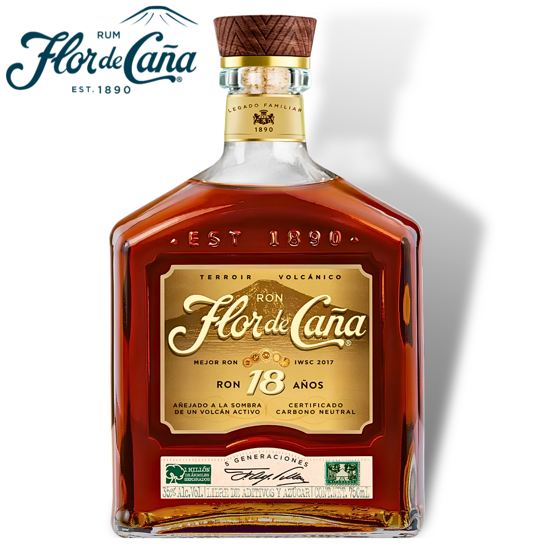 Flor de Caña 18 Year Nicaraguan aged rum 7ocl bottle