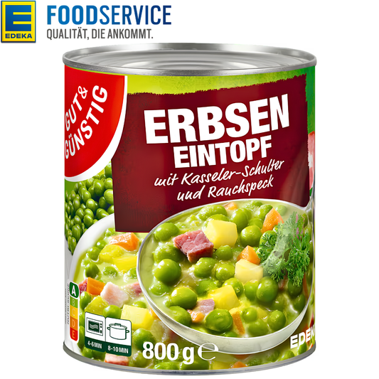 GUT & GÜNSTIG Pea Stew with Kasseler and Smoked Bacon 800g