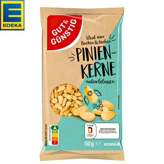 GUT & GÜNSTIG Pinienkerne Naturbelassen Natural Pine Nuts 50g