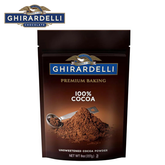 Ghirardelli Premium Baking 100% Unsweetened Cocoa Powder (6 Bags / 8oz each)