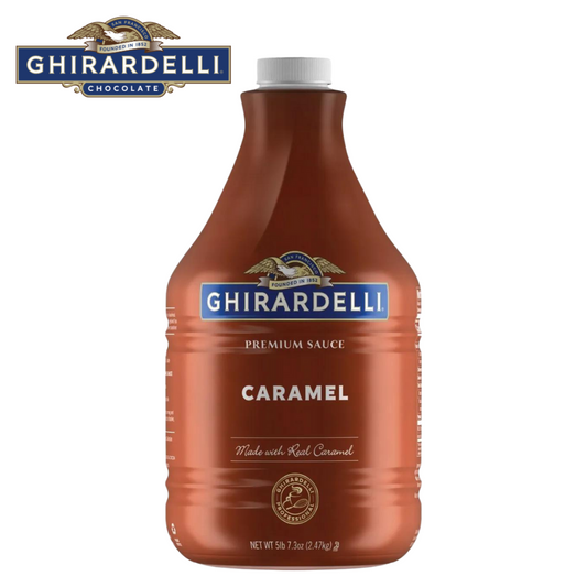 Ghirardelli Premium Caramel Sauce Pump Bottle Case (6 ct / 87.3oz each)