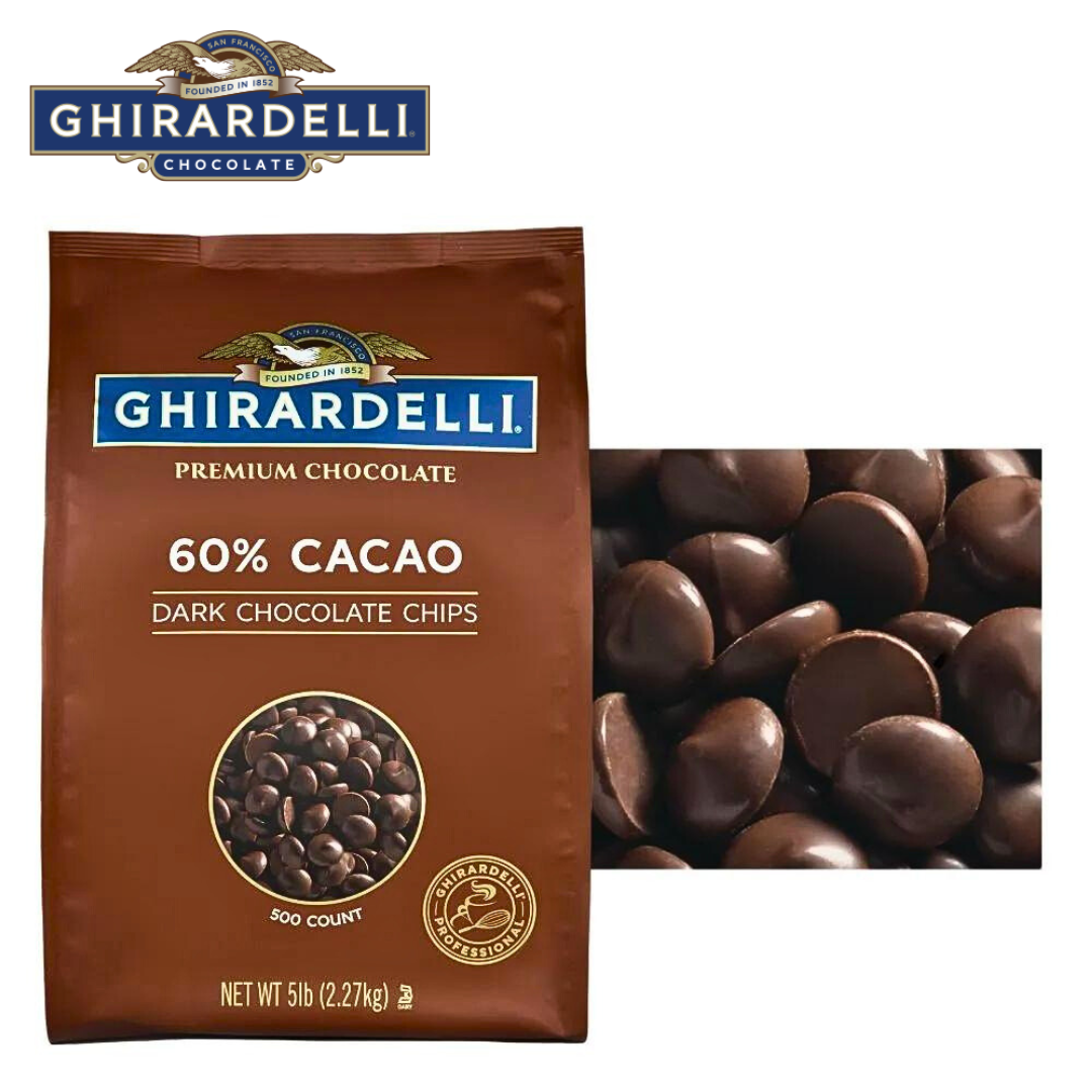 Ghirardelli Premium Chocolate 60% Cacao Dark Chocolate Chips 500 Count