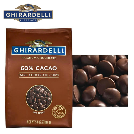 Ghirardelli Premium Chocolate 60% Cacao Dark Chocolate Chips 500 Count