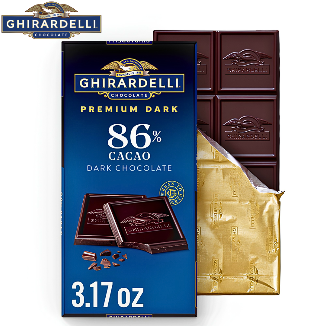 Ghirardelli Premium Dark 86 Percent Cacao Chocolate Bar