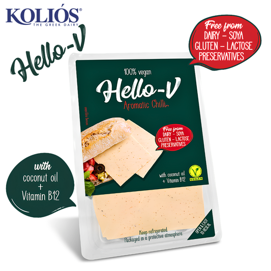 Hello-V Aromatic Chilli Slices 140g Vegan Cheese Alternative