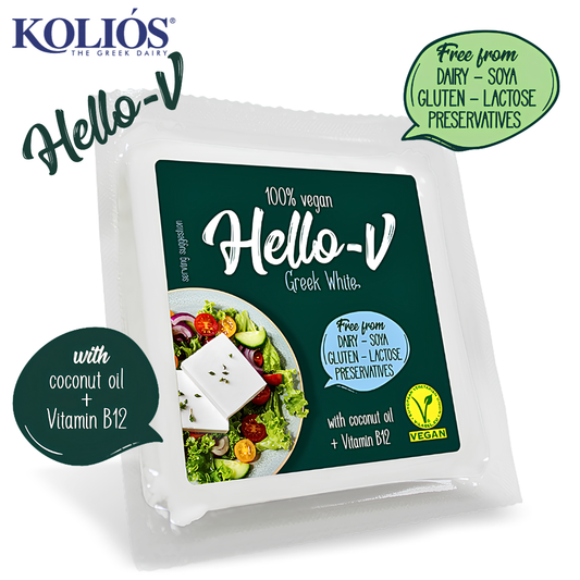 Hello-V Greek White 200g Vegan Dairy-Free Greek-Style Cheese Alternative