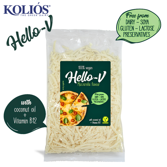 Hello-V Mozzarella Flavour Shredded 200g Plant-Based Cheese Alternative