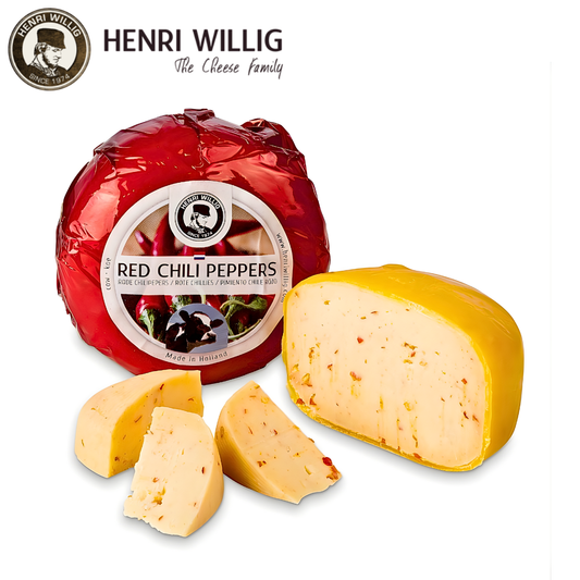 Henri Willig Baby Cow Hot & Spicy Gouda cheese with jalapeño peppers