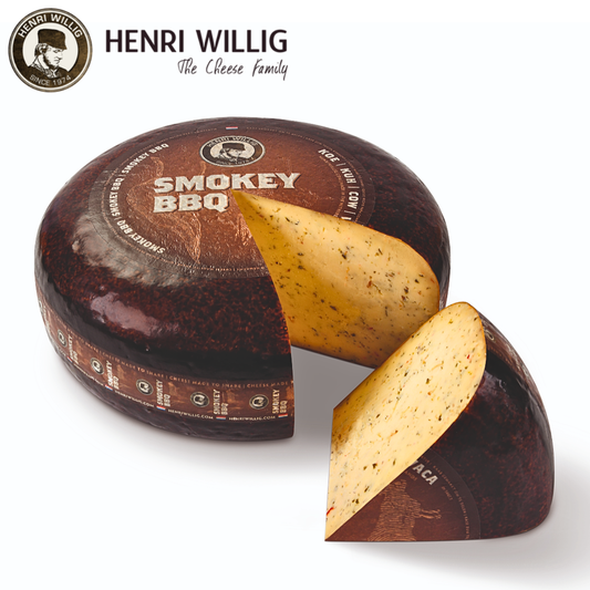 Henri Willig Smokey BBQ Gouda cheese wheel