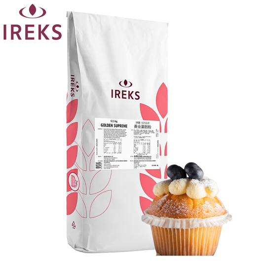 IREKS GOLDEN SUPREME mix for tender muffins plain cakes and tray cakes 12.5 kg